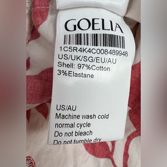 Goelia Rose Print Knotted Women Mini Dress - Picture 7 of 8